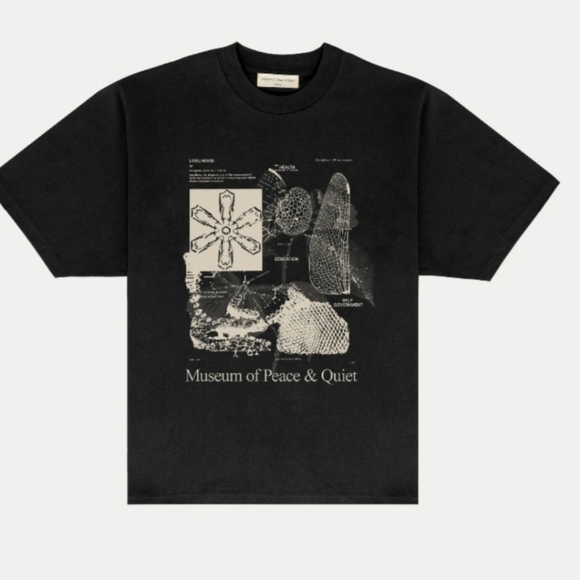 Museum of Peace and Quiet Tops - NWT Museum of Peace and Quiet Fibonacci Graphic Tee Black White S